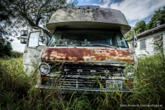 Abandoned 1970 Ford Econoline north of Corpus Christi