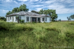 Abandoned Farm House and Ford Econoline Motor north of Corpus Christi